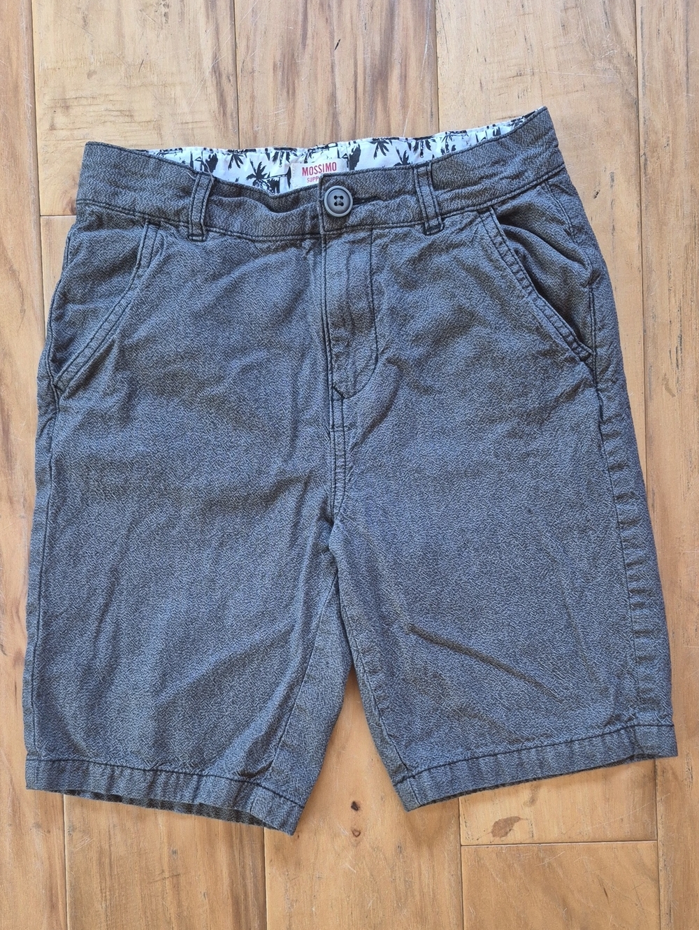 Mossimo Supply Co. Men's Charcoal Gray Flat Front Chino Shorts